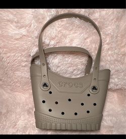 Crocs Rubber Tote Bag Tan