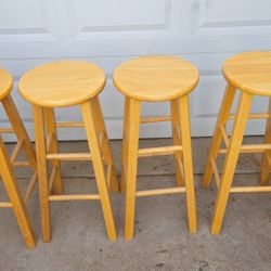 **4 Wooden Stools **