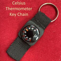 Celsius Thermometer Key Chain New