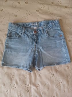 Girls Denim Shorts Large 10/12