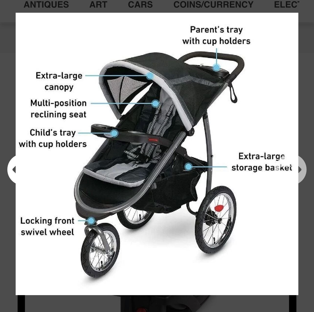 NEW Graco FastAction Fold Jogger Travel System