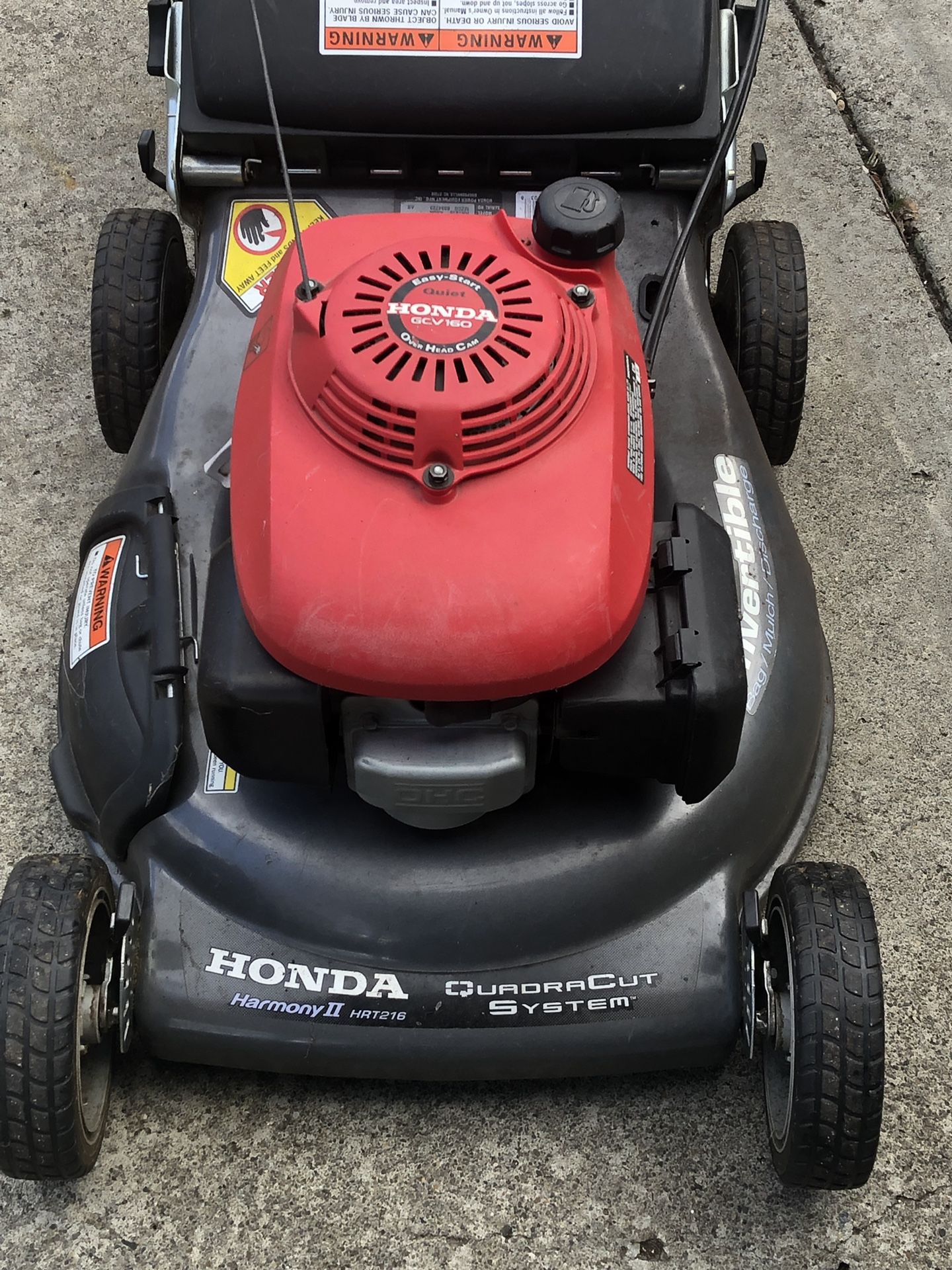Honda harmony online 2 hrt216