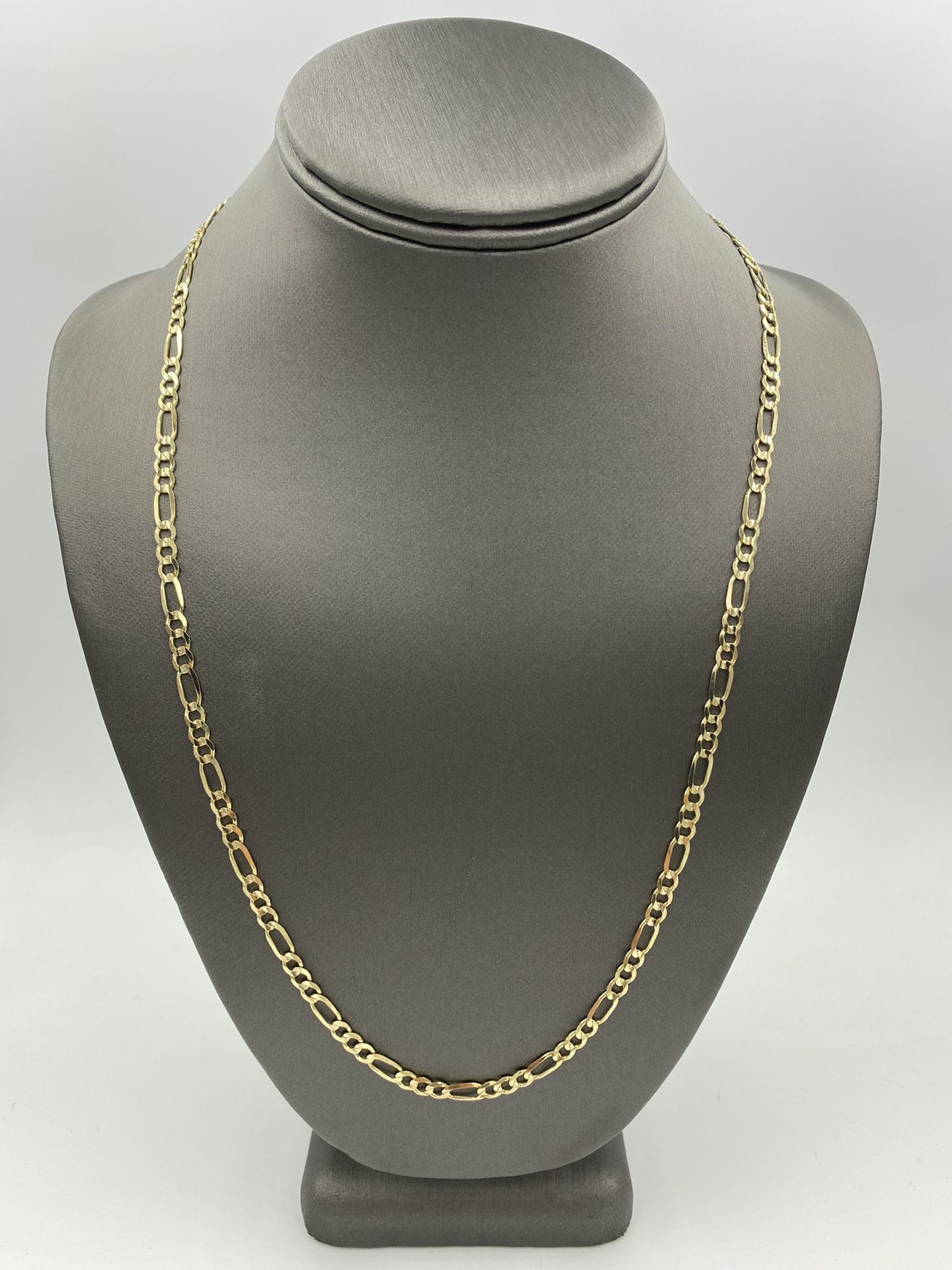 14KT YELLOW GOLD FIGARO LINK CHAIN