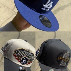 Dodger Championship Hats 