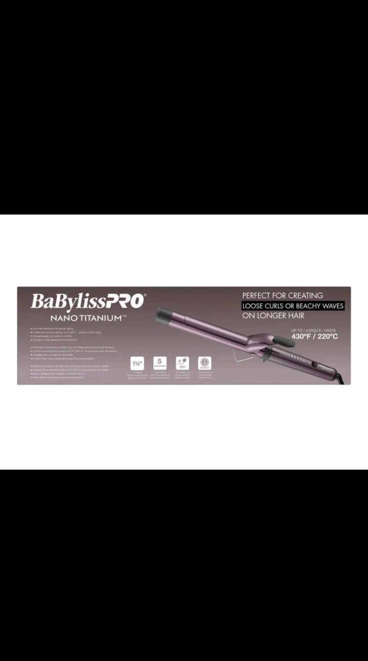 1. 1/4" Babyliss Pro Curling Iron