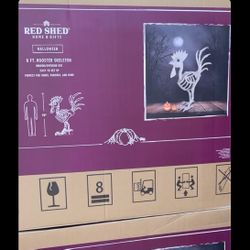 6ft Skeleton Rooster 