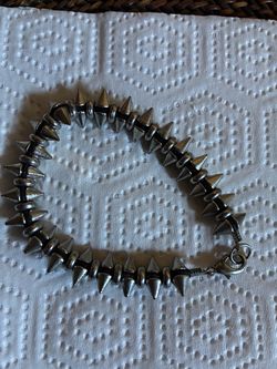 Silver Spike Stud Bracelet