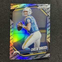 2025 Panini Prizm Drew Brees Silver Press Proof San Diego Chargers MINT