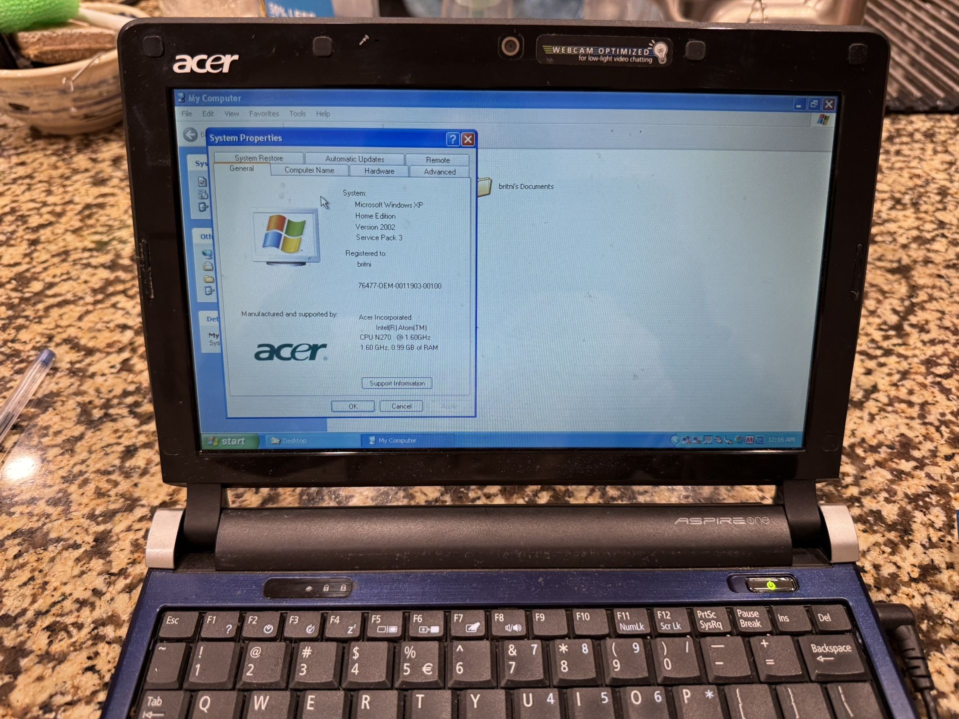 Acer Aspire One Notebook/laptop