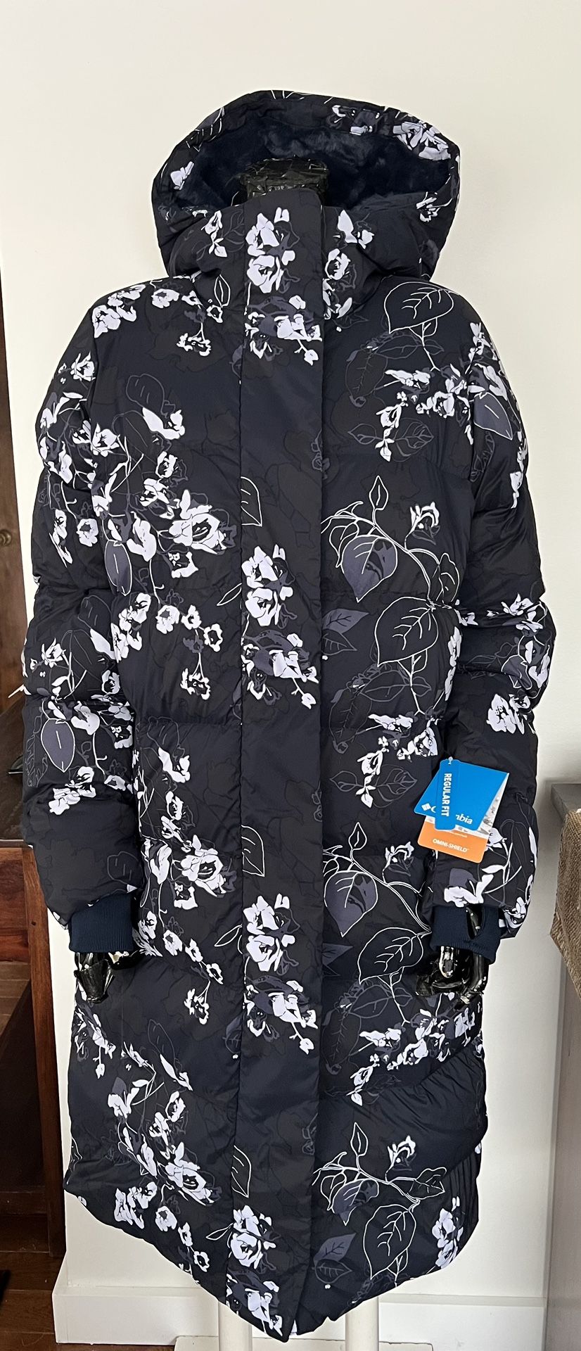 Columbia Down Womens Long Parka Jacket Size Small