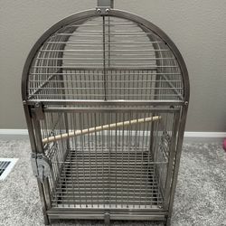Large Stainless Steel Travel Birdcage