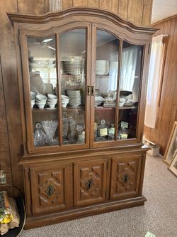 Vintage wood Hutch 