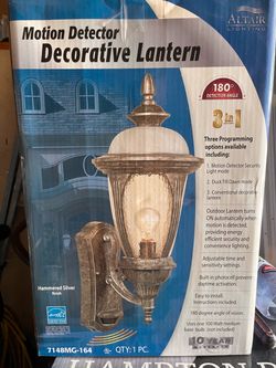 Altair Lighting Motion Detector Decorative Lantern