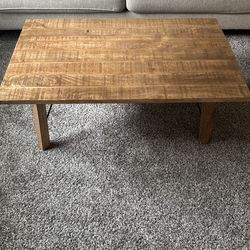 Wooden coffee table