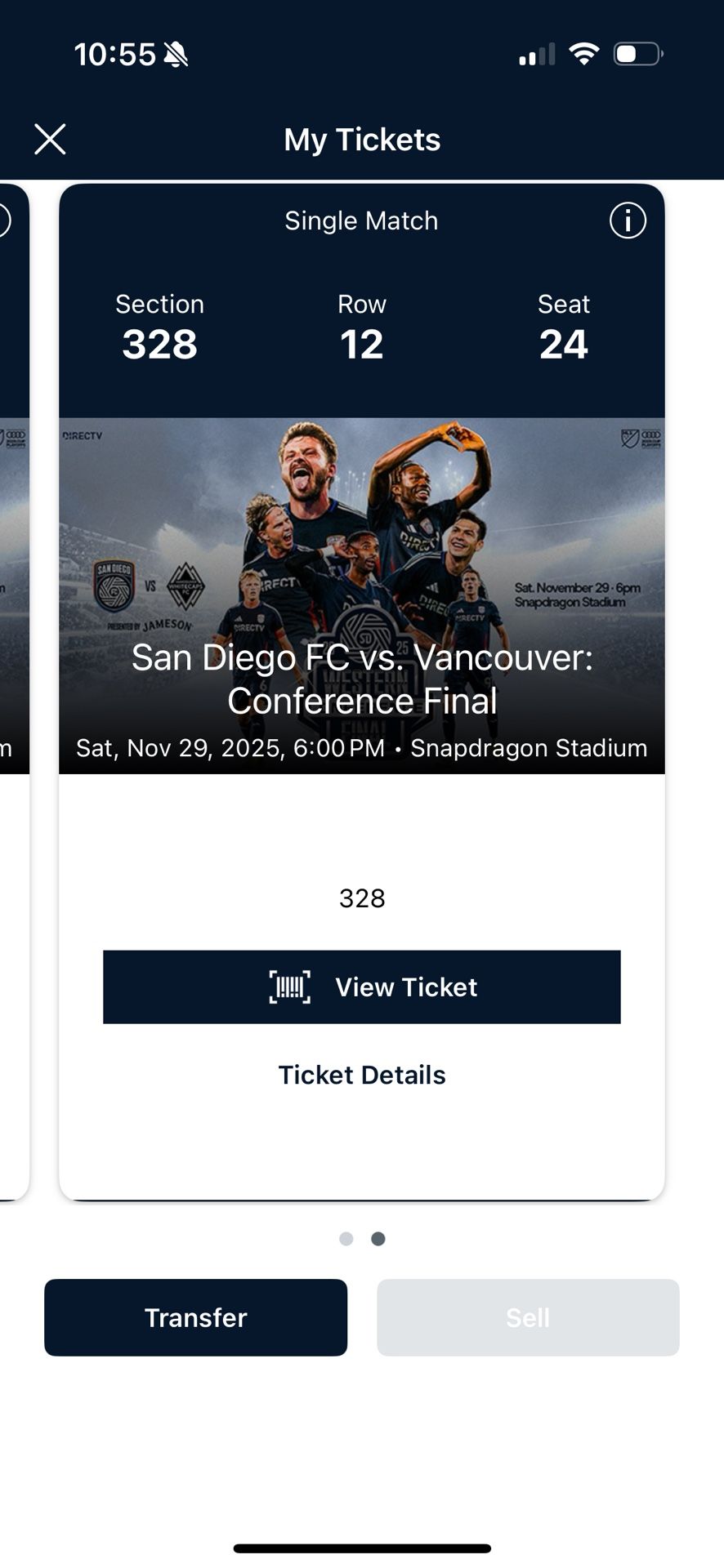 SDFC Playoff Tickets Tonight! 