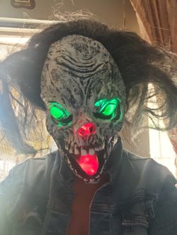 Halloween Costume Scary Light Up Mask