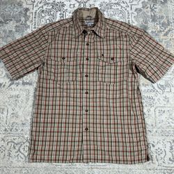 Carhartt Men’s Size M Relaxed Fit Short Sleeve Button Down Shirt  