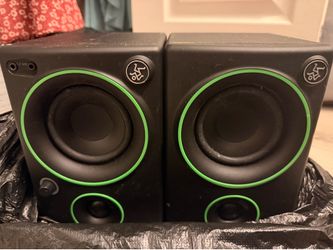 Mackie CR series powered studio monitor speakers