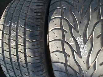 285 50 20 very good truck tires $25 each