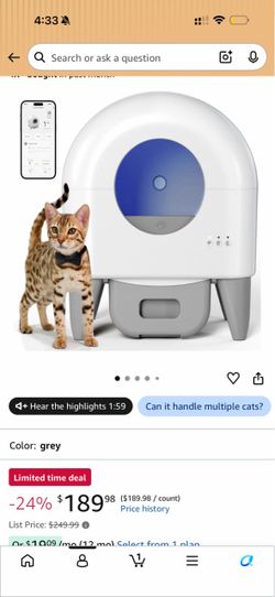 Self-Cleaning Automatic Cat Litter Box