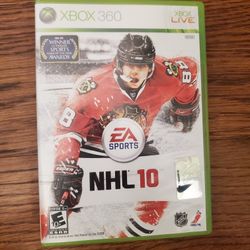 NHL hockey 10 for Xbox 360 