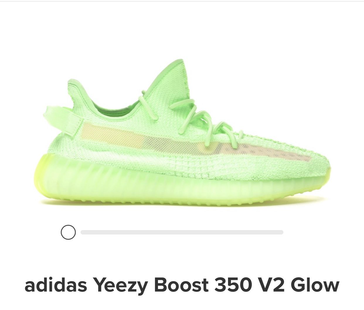 Men’s Adidas Yeezy Boost 350 V2 Glow Sz. 13