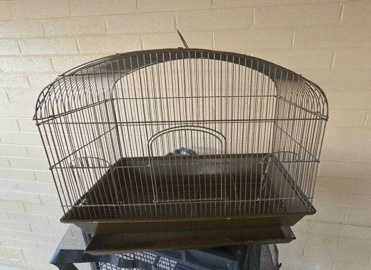 YMLALL09 BROWN ROUND TOP SIZED BIRD CAGE