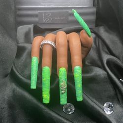 SLITHER - 3XL Handmade Luxury Press On Nails