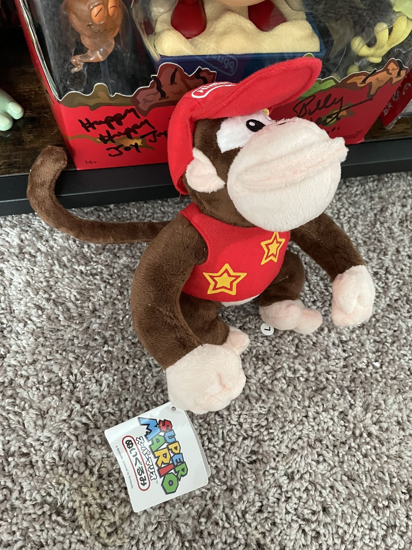 Diddy Kong Plush Nintendo Stuffed Animal Donkey Kong Country Mario