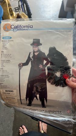 California Costumes Gothic Vampiress Child Costume