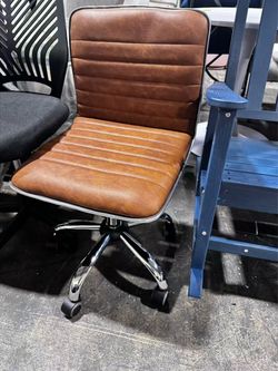 Swivel Office Chair, Brown