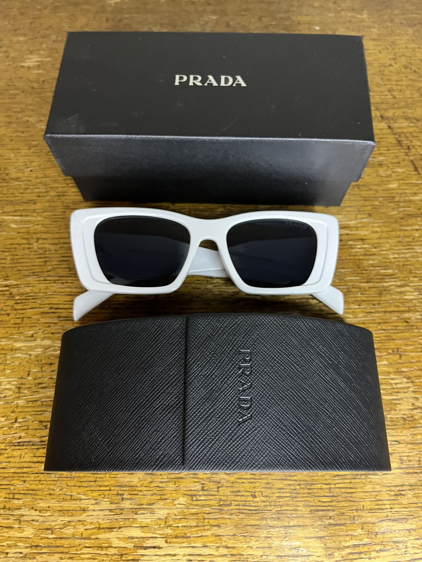 Authentic Prada Sunglasses White