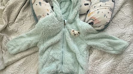Baby girl or boy soft fleece jacket