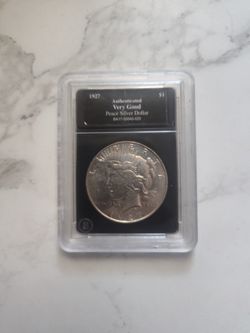 1927 Peace Silver Dollar