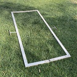 Softball batters box aluminum template 7’ x 3’