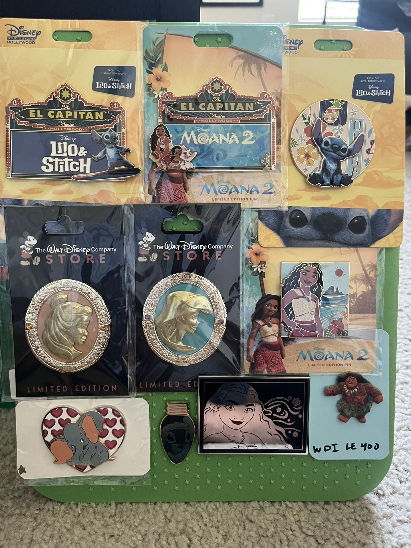 Disney Pin Lot. About 115 Pins. WDI DEC DSSH LE. Plus The PIN BAG