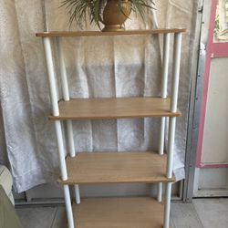 wooden shelf