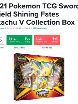 Shining Fates ( Pikachu V Box) New Sealed !!!!!!!! Be Available On February 19