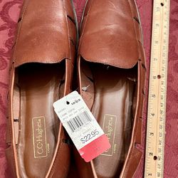 NEW Sz 9 C C Hughes Womens Leather Flats Loafer 