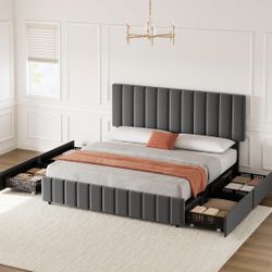 Queen Bed with Storage