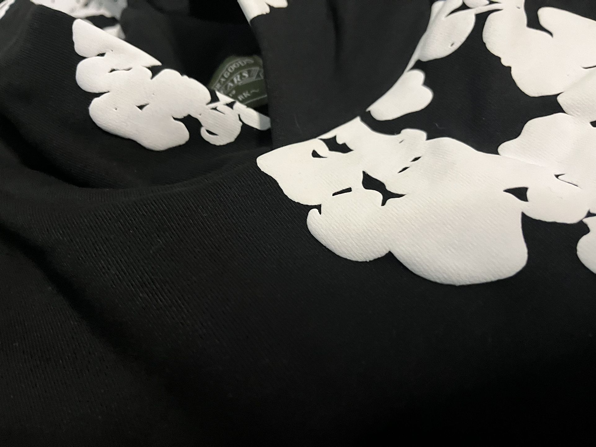 DENIM TEARS BLACK AND WHITE HOODIE β€οΈβπ₯