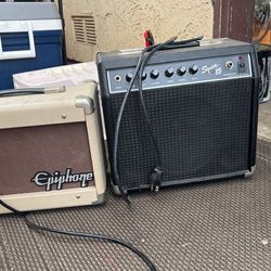Epiphone And Fender Squir Amps