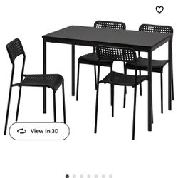 IKEA Table With 5 Chairs 