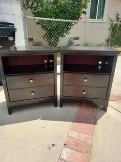 Ashley Black Nightstands (2)