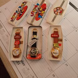 Brand New Musical Looney Tunes And Peanut Watches Very Rare