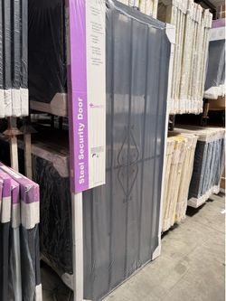 Steel security doors