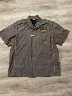 Harley-Davidson Motorcycles Button-Up Shop Shirt
