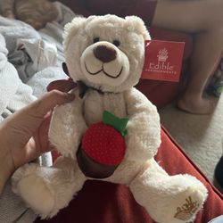 Edible Arrangements Teddy Bear w/ Chocolate Strawberry