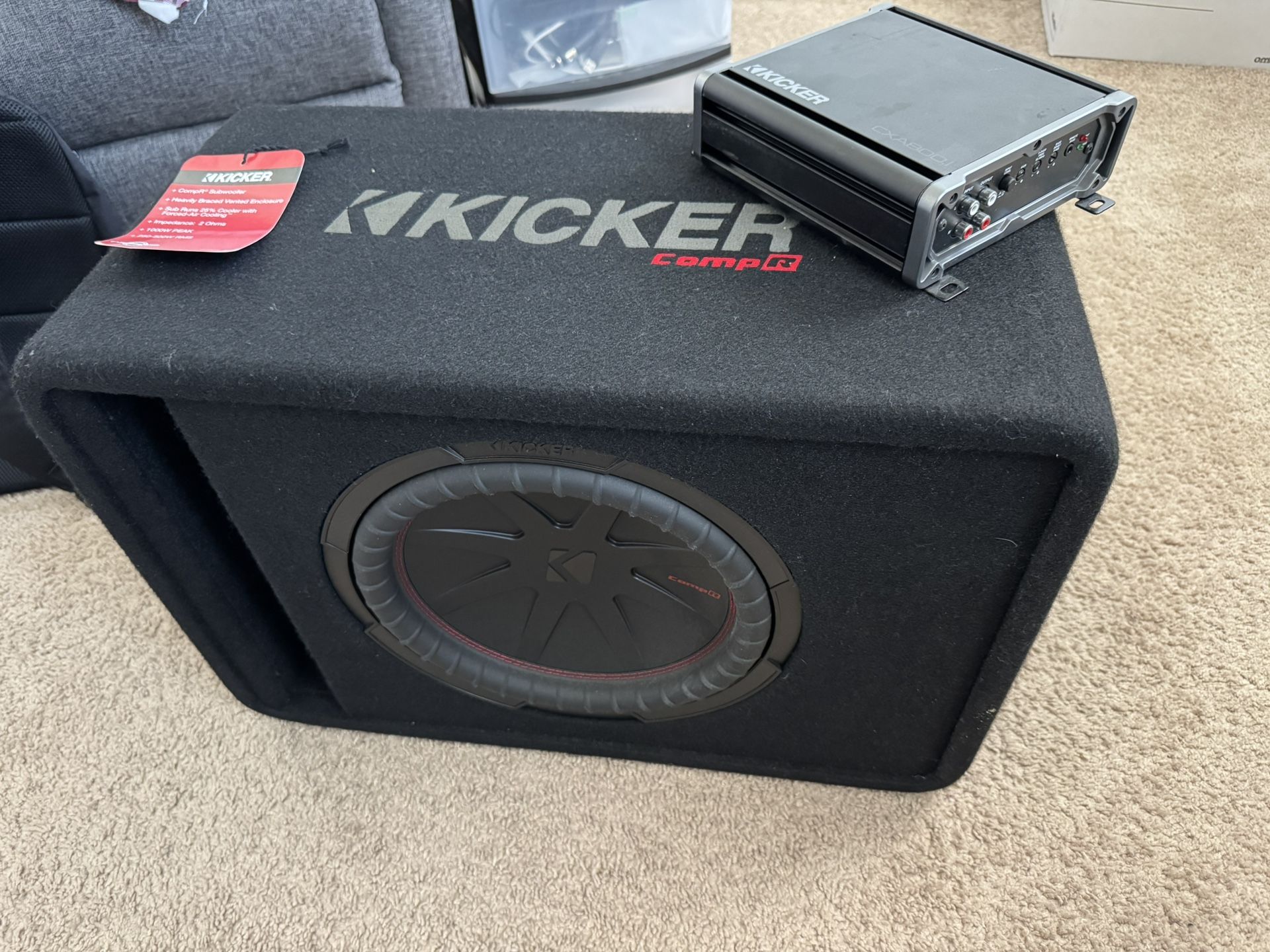 Kicker 12” With Kicker Amp
