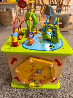 Hape Wooden Activity Cube Toddler Toy